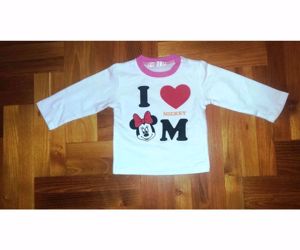80 ÚJszerŰ cuki feliratos hófehér Minnie egér mintás póló,tunika,felső  - kép 6