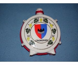  Hollóházi porcelán kulacs 2db. egyben - kép 5