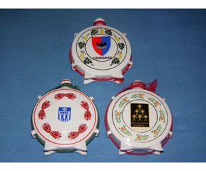  Hollóházi porcelán kulacs 2db. egyben - kép 4