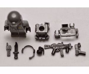 Lego swat Speciális kommandós figurák katona figura + Brickarms fegyver - kép 7