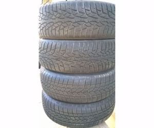 4db 14-es 4x108-as Peugeot-citroen-ford lemezfelni újszerű 185/65r14 Nokian-riken téli gumival eladó - kép 3