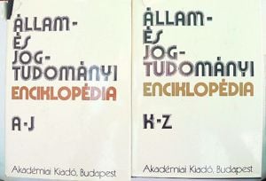 Szabó Imre Állam- és jogtudományi enciklopédia A-j K-z / könyv