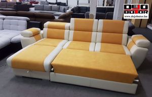 Maggic L sarok kanapé ülőgarnitúra jobbos vagy balos ágyazható 290x197cm ágyneműtartós átszerelhető - kép 3