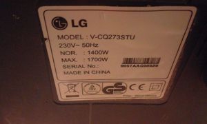 Porszívó eladó LG 1700W. - kép 3