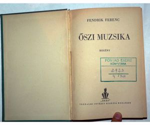 Fendrik Ferenc Őszi muzsika / "Írás" Irodalmi Intézet könyv - kép 2