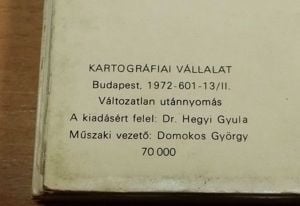 1972-es Magyarország út térkép eladó - kép 3