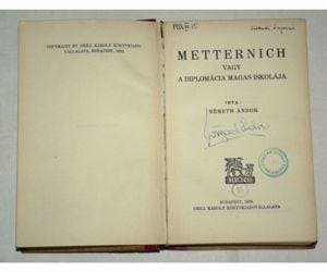 Németh Andor Metternich / Grill Károly Könyvkiadó vállalata 1939 - kép 2