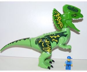 Lego Jurassic World dinoszaurusz figura dínó Nagy Dilophosaurus 30cm új