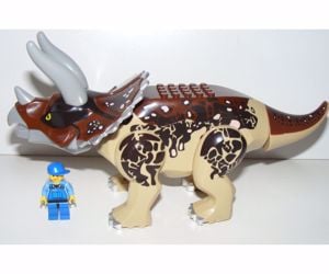 Lego Jurassic World dinoszaurusz figura dínó Nagy Triceratops 30cm új