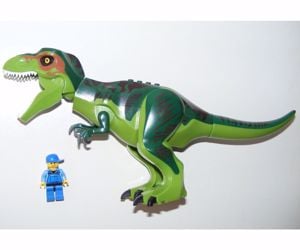 Lego Jurassic World dinoszaurusz figura dínó Nagy Zöld T-rex 30cm új - kép 4