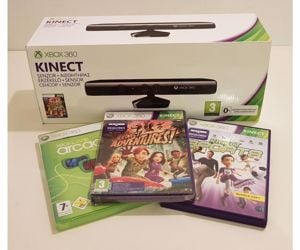 Dobozos Kinect 3 ajándék játékkal