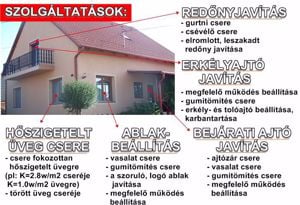 Ablak Ajtó Redőnyjavítás 0620 523 0912 Székesfehérvár