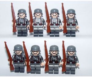 Lego 2. világháborús Német Wehrmacht katonák katona figurák figura 8db - kép 1