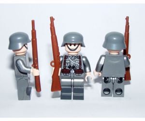 Lego 2. világháborús Német Wehrmacht katonák tiszt katona figurák figura 9db - kép 6