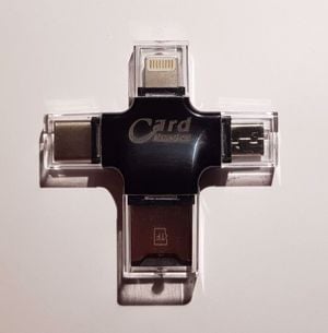 4in1 microsd kártyaolvasó, otg adapter - új