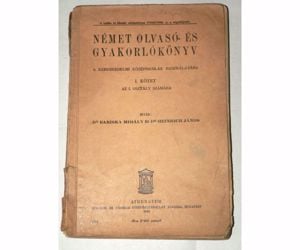 Dr. Bariska Mihály Dr. Heinrich János Német olvasó- és gyakorlókönyv I 