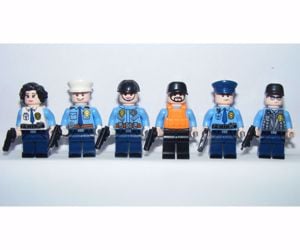 Lego Swat Rendőr + Kommandós + Katonai rendész figurák 12db figura fegyver új - kép 3