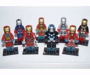 Lego Vasember figurák Iron man Iron Patriot War Mashine Mark-x figura  - kép 4