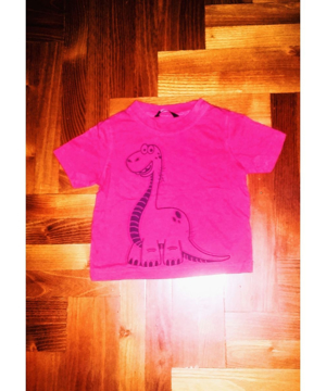 74/80 George cuki dínós pink póló, tunika, felső - kép 4