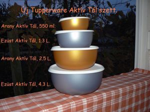 Tupperware tál, szűrő, szilikon forma, kés, doboz, tortatároló, akciós - kép 2