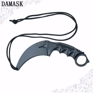 Új!!! Damask karambit kés tigriskarom medvekarom nyakkés + ABS tok - kép 7