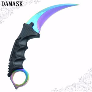 Új!!! Damask karambit kés tigriskarom medvekarom nyakkés + ABS tok - kép 6