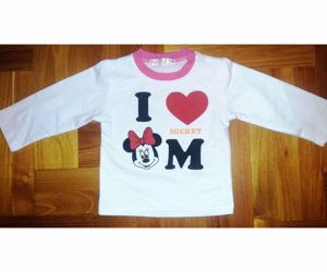 80 ÚJszerŰ cuki feliratos hófehér Minnie egér mintás póló,tunika,felső  - kép 10