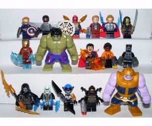 Lego Marvel Szuperhős figurák Infinity War Végtelen háború Thanos 16db figura új