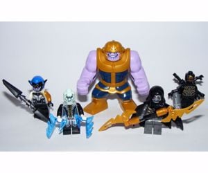 Lego Marvel Szuperhős figurák Infinity War Végtelen háború Thanos 16db figura új - kép 2