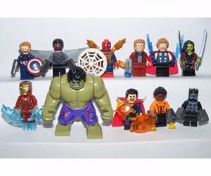 Lego Marvel Szuperhős figurák Infinity War Végtelen háború Thanos 16db figura új - kép 5