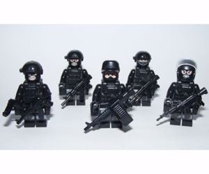 Lego swat Kommandós Anti - terrorista Rendőr figurák katonák 12 db figura - kép 11