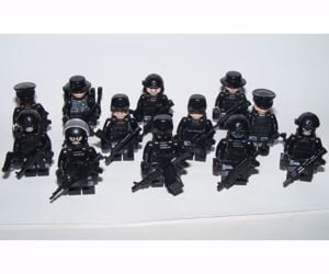 Lego swat Kommandós Anti - terrorista Rendőr figurák katonák 12 db figura - kép 7