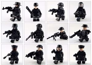 Lego swat Kommandós Anti - terrorista Rendőr figurák katonák 12 db figura - kép 6