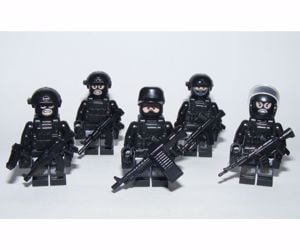 Lego swat Kommandós Anti - terrorista Rendőr figurák katonák 12 db figura - kép 12