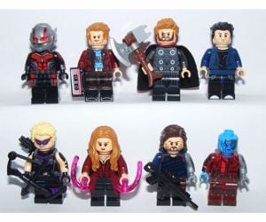 Lego Bosszúállók figurák Thor Bucky Tél Katonája Űrlord Hangya figura új - kép 3