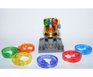Lego Bosszúállók Arany Krómozott Infinity Gauntlet Thanos kesztyű +összes Végtelen Kő új - kép 2