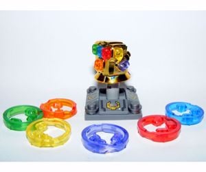 Lego Bosszúállók Arany Krómozott Infinity Gauntlet Thanos kesztyű +összes Végtelen Kő új