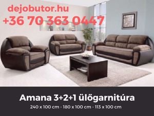 Amana 3+2+1 ülőgarnitúra dejobutor.hu kanapé ágyazható ágyneműtartós 