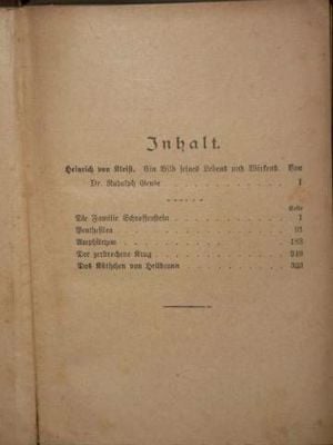 Heinrich von Kleist S mtliche Werke antik könyv gótbetűs német - kép 6