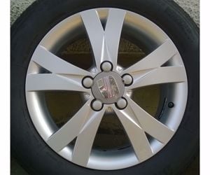 Eladó 4db új 16-os 5x112-es Seat alufelni 215/55R16 új Bridgestone nyári gumival - kép 2