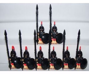 Lego castle spártai lándzsás katonák görög harcosok brickarms figura ÚJ - kép 10