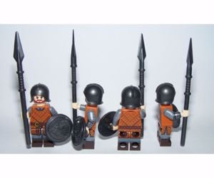 Lego Castle figurák Lovag katonák Középkori Sereg fegyver 14db katona - kép 12