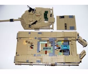 Lego U.S. M1a2 Abrams Tank World of Tanks 36x25x12cm 1460db  új - kép 6