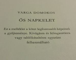 Varga Domokos: Ős napkelet c. könyv eladó (1976) - kép 13