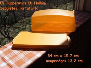 Új, Tupperware Új Hullám Szögletes Tortatartó: 4.690.- - kép 3