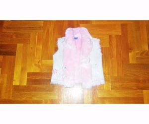 92 Cuki Adams fehér hímzett mellény pulóver kabát felső  