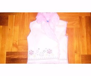 92 Cuki Adams fehér hímzett mellény pulóver kabát felső   - kép 5