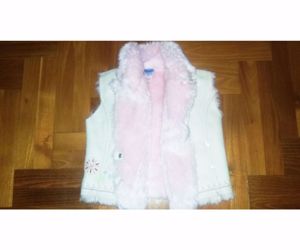 92 Cuki Adams fehér hímzett mellény pulóver kabát felső   - kép 3