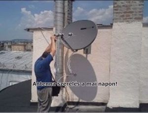 Antenna szerelő a mai napon