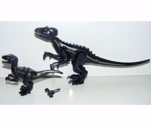 Lego Jurassic World dinoszaurusz figura dínó Indoraptor család nagy+kicsi+mini+tojás ÚJ - kép 2